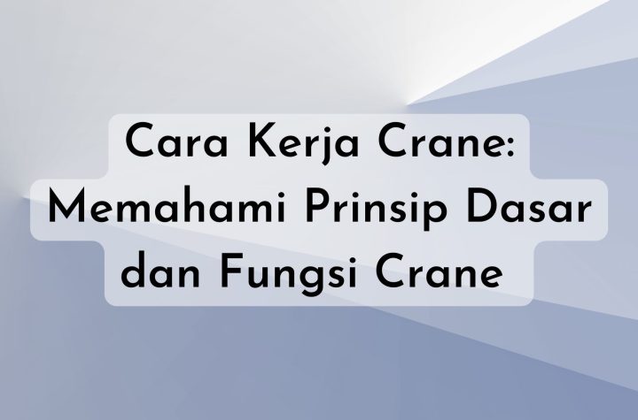 fungsi crane secara