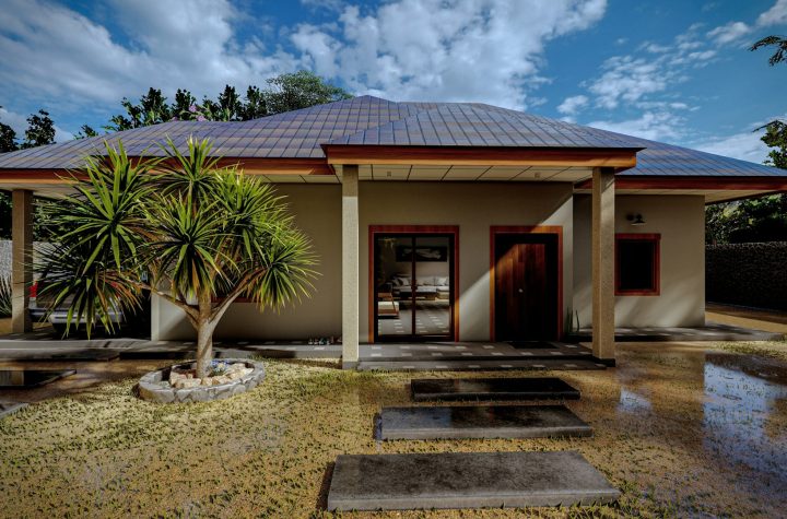 Teras rumah yang luas